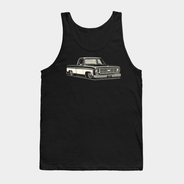 77 square body chevy Tank Top by Saturasi